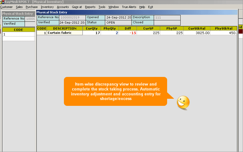 Post Stock Update Verification