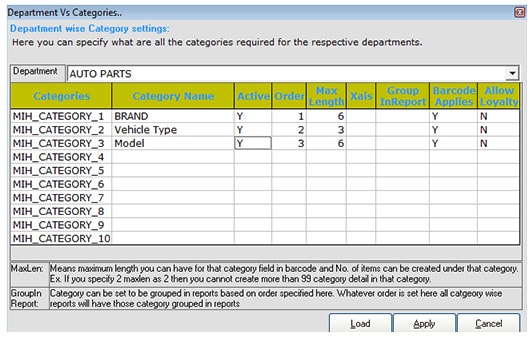 Specialized retail software