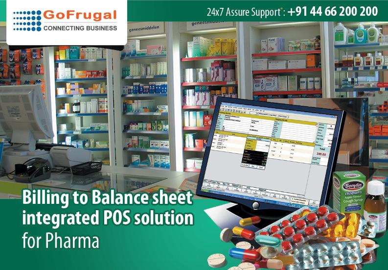 GoFrugal's Pharmacy Solution Highlights