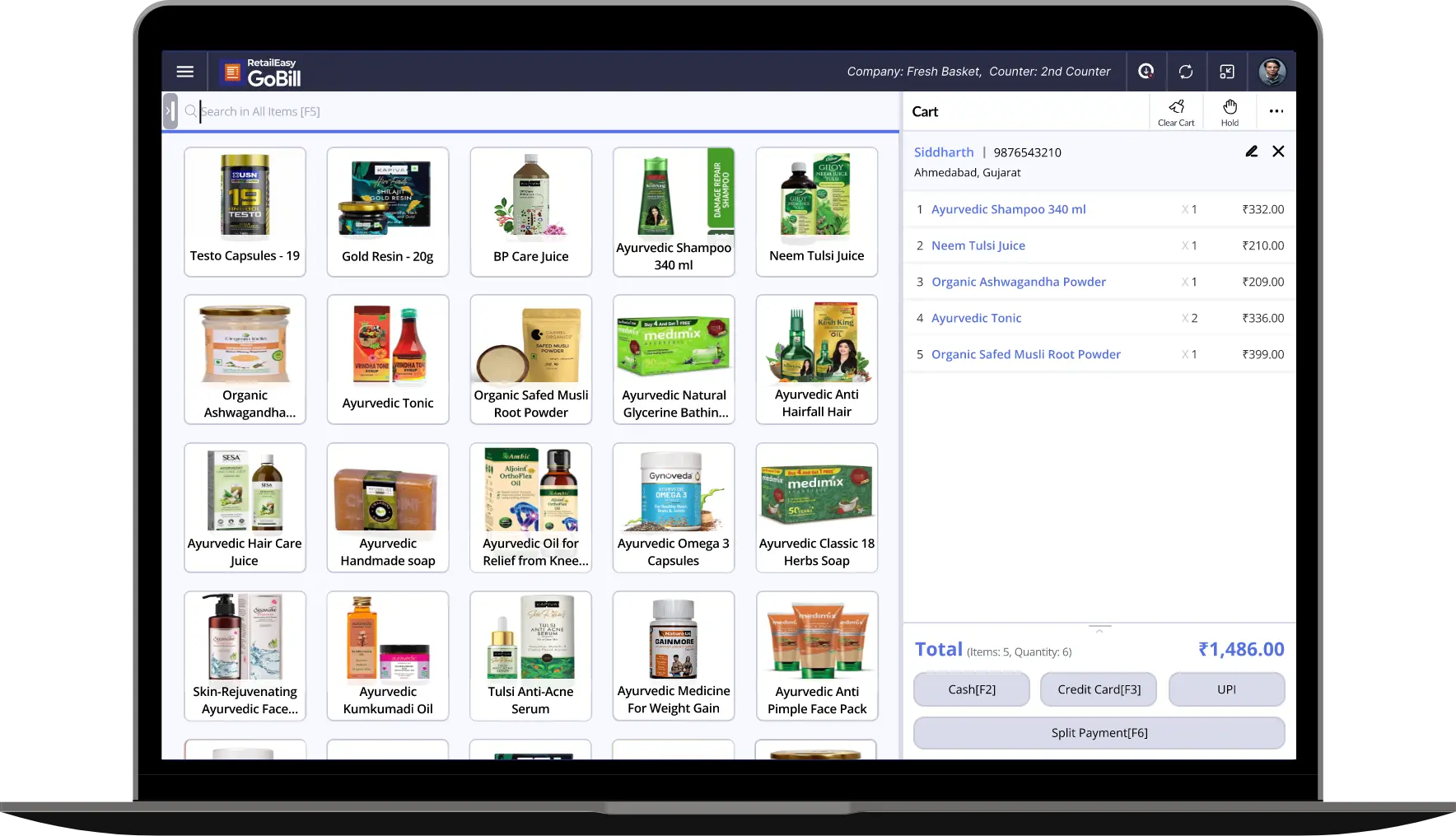 Gofrugal OnPremise ERP for Ayurveda store