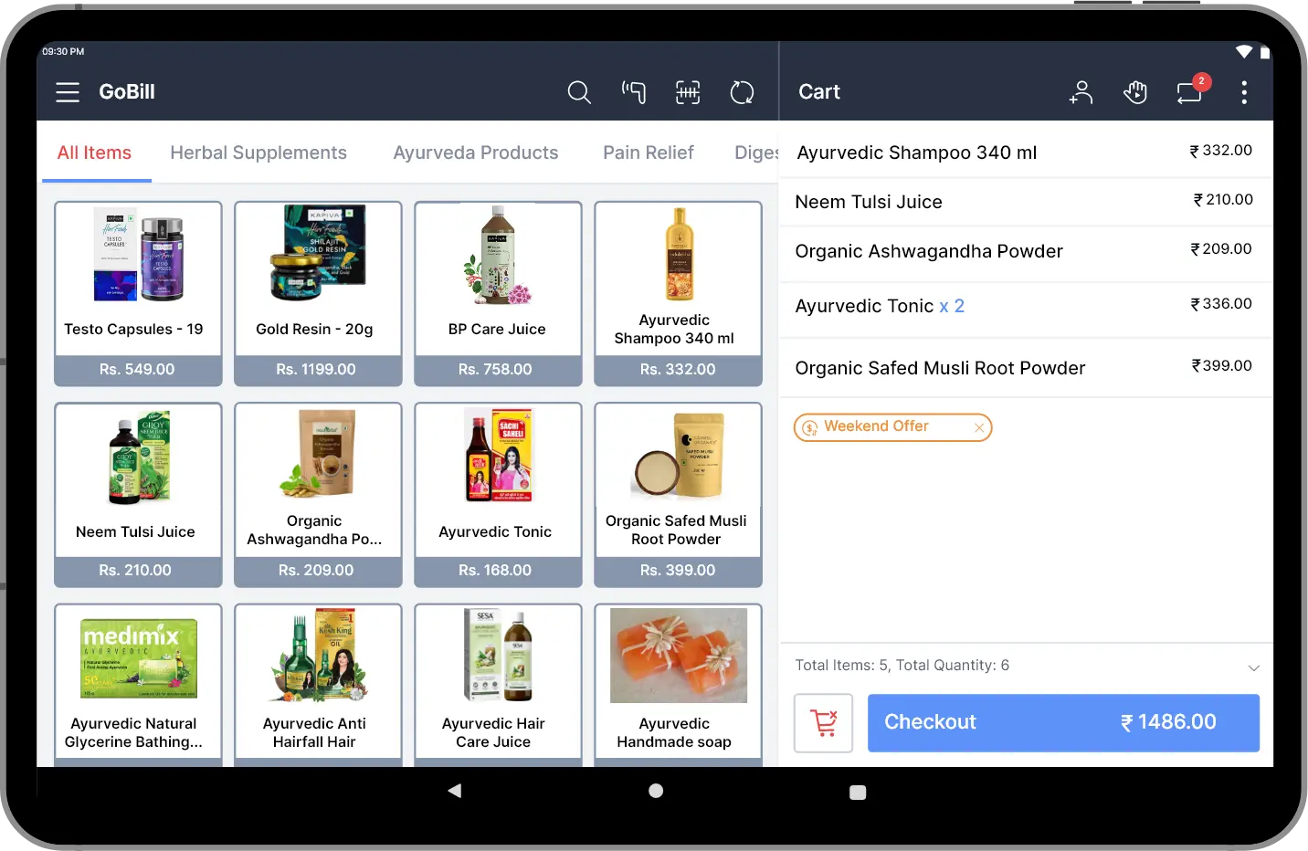 Gofrugal cloud software for Ayurveda stores