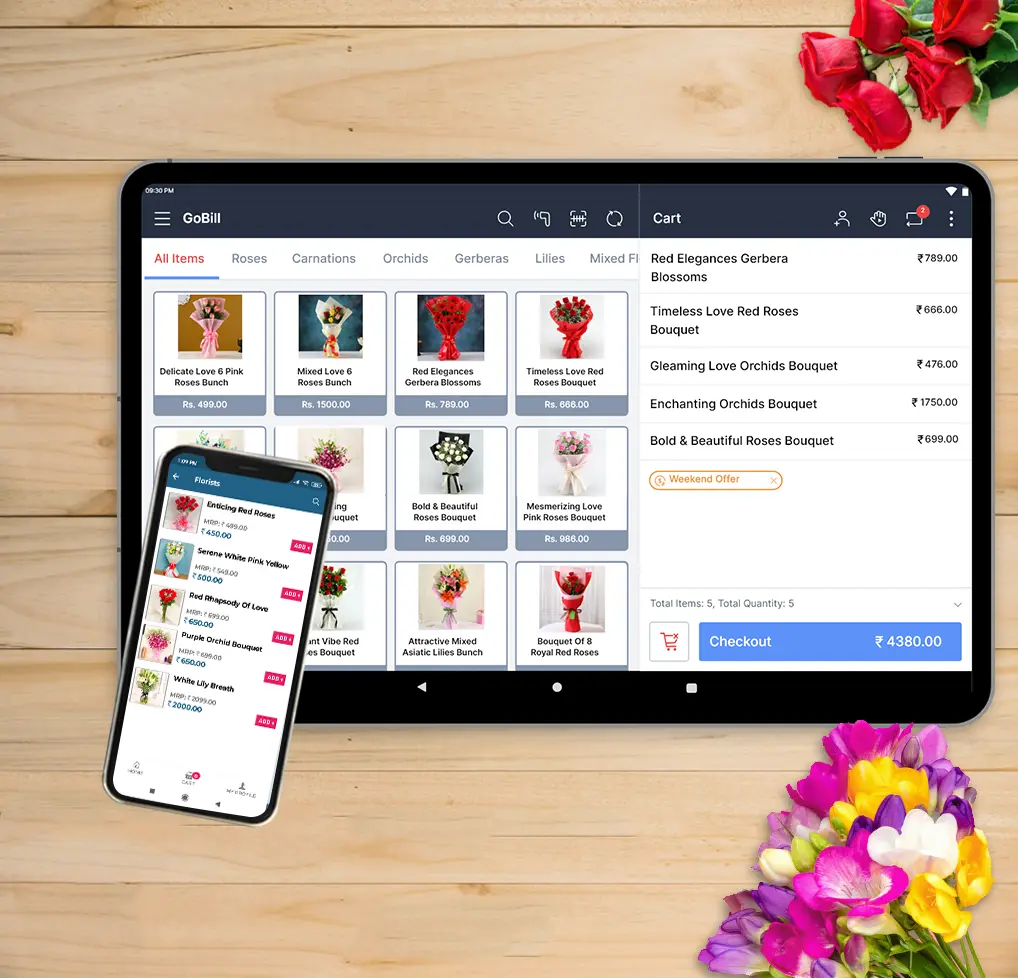 Flower shop POS software