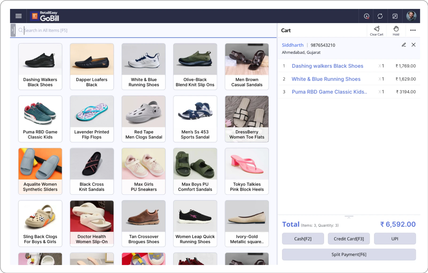 Shoe shop pos and billing softwrae